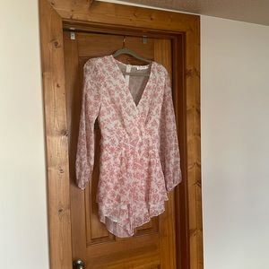 Sheer Floral Chiffon Romper